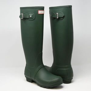 MATTE GREEN HUNTER RAIN BOOTS